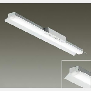 DAIKO 非常用LED長形ベースライト 40形 直付形 反射笠付 6900lmクラス FHF32形高出力型×2灯相当 非調光 昼白色 LZE-93063XW+LZA-92824W