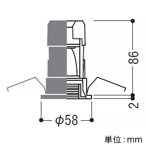 XD92495 (コイズミ照明)|ベースダウンライト φ50|業務用照明器具 ...