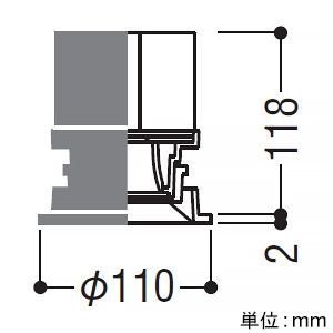 XD155511WL (コイズミ照明)｜ベースダウンライト φ100｜業務用照明器具