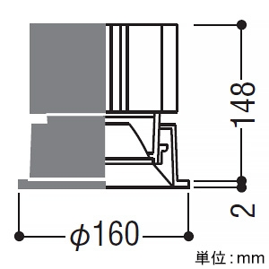 コイズミ照明 LEDベースダウンライト 浅型 1500・2000・3000lmクラス HID35〜70W相当 埋込穴φ150mm 配光角30° 調光調色 電球色〜昼白色 シルバーコーン 電源別売 LEDベースダウンライト 浅型 1500・2000・3000lmクラス HID35〜70W相当 埋込穴φ150mm 配光角30° 調光調色 電球色〜昼白色 シルバーコーン 電源別売 XD151503WX 画像2