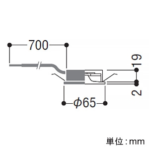 コイズミ照明 【生産完了品】LEDベースダウンライト 棚下用 JR12V20W相当 埋込穴φ75mm 配光角60° 非調光 電球色(3000K) 黒 電源内蔵 LEDベースダウンライト 棚下用 JR12V20W相当 埋込穴φ75mm 配光角60° 非調光 電球色(3000K) 黒 電源内蔵 XD49504L 画像2