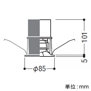 XD304523WA (コイズミ照明)｜ウォールウォッシャー｜業務用照明器具