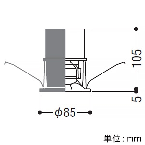 XD304523BX (コイズミ照明)｜ウォールウォッシャー｜業務用照明器具