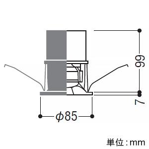 XU304523WL (コイズミ照明)｜ウォールウォッシャー｜業務用照明器具