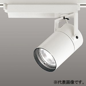 LEDスポットライト プラグタイプ レンズタイプ C2000 CDM-T35Wクラス LED一体型 温白色 非調光タイプ スプレッド配光 電源装置付属  レール取付専用 オフホワイト XS512135