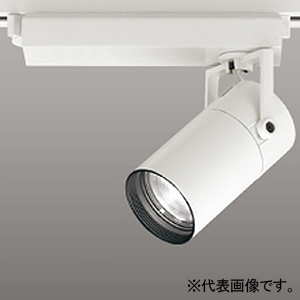 LEDスポットライト プラグタイプ レンズタイプ C1500 CDM-T35Wクラス LED一体型 白色 LC調光 ミディアム配光 電源装置付属  レール取付専用 オフホワイト XS513109C