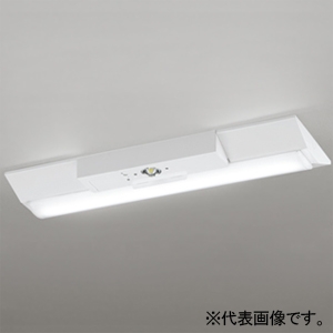 オーデリック 【限定特価】非常用照明器具 ≪LED-LINE≫ LEDベースライト 階段通路誘導灯兼用型 R15 クラス2 直付型 20形 逆富士型(幅230mm) 800lmタイプ FL20W×1灯相当 LEDユニット型 昼白色 非調光タイプ XR506004R1B