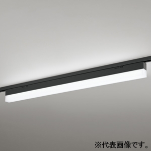 オーデリック LEDベースライト ≪SOLID LINE SLIM≫ レール取付専用 R15 クラス2 高光束タイプ 900mmタイプ FLR40W×2灯相当 LEDユニット型 昼白色 非調光タイプ ブラック OL291571R1B