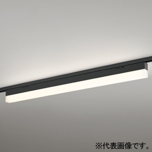 オーデリック LEDベースライト ≪SOLID LINE SLIM≫ レール取付専用 R15 クラス2 高光束タイプ 900mmタイプ FLR40W×2灯相当 LEDユニット型 電球色 非調光タイプ ブラック OL291571R1E