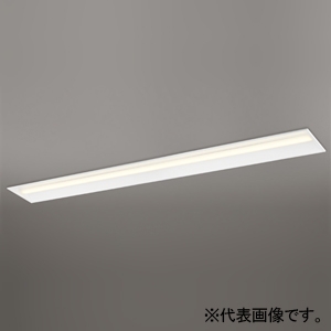 オーデリック LEDベースライト ≪LED-LINE≫ 埋込型 110形 下面開放型(幅300mm) 10000lmタイプ FLR110W×2灯相当 LEDユニット型 電球色 非調光タイプ XD504012P2E