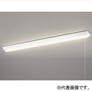 オーデリック LEDベースライト ≪LED-LINE≫ R15 クラス2 直付型 40形 逆富士型(幅150mm) 6900lmタイプ Hf32W高出力×2灯相当 LEDユニット型 電球色 非調光タイプ プルスイッチ付 XL501102R6E