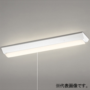 オーデリック LEDベースライト ≪LED-LINE≫ R15 クラス2 直付型 20形 逆富士型(幅150mm) 800lmタイプ FL20W×1灯相当 LEDユニット型 電球色 非調光タイプ プルスイッチ付 XL501101R1E