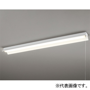 オーデリック LEDベースライト ≪LED-LINE≫ R15 クラス2 直付型 40形 反射笠付 4000lmタイプ FLR40W×2灯相当 LEDユニット型 電球色 非調光タイプ プルスイッチ付 XL501111R2E