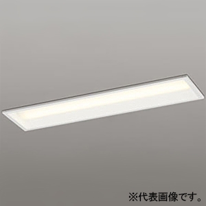 LEDベースライト ≪LED-LINE≫ R15 クラス2 埋込型 20形 下面開放型(幅150mm) 800lmタイプ FL20W×1灯相当  LEDユニット型 電球色 非調光タイプ XD504007R1E