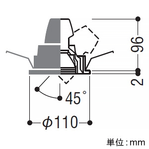 XD92677 (コイズミ照明)｜ユニバーサルダウンライト φ100｜業務用照明