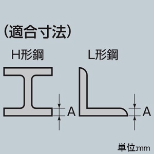 未来工業 【生産完了品】ビームラックルH・L形鋼用電気亜鉛めっき仕様 金属部 ビームラックルH・L形鋼用電気亜鉛めっき仕様 金属部 SGKM1 画像3