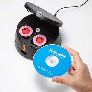 サンワサプライ ディスク自動修復機 研磨タイプ ディスク自動修復機 研磨タイプ CD-RE3AT 画像2