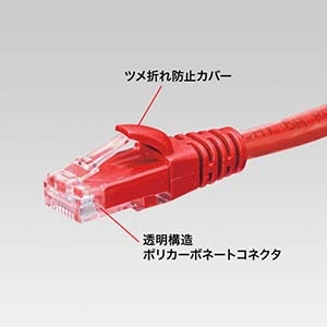 サンワサプライ カテゴリ6Aより線LANケーブル 超高速 10ギガビットイーサネット対応 レッド 3m カテゴリ6Aより線LANケーブル 超高速 10ギガビットイーサネット対応 レッド 3m KB-T6AY-03R 画像2