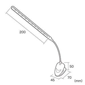 サンワサプライ LEDライト USB接続 フレキシブルアーム 角度自由自在 LEDライト USB接続 フレキシブルアーム 角度自由自在 USB-TOY59N 画像3