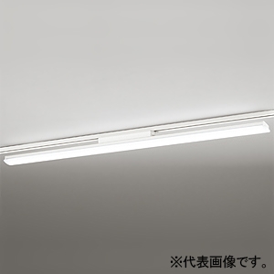 オーデリック 【受注生産品】LEDベースライト ≪LED-LINE≫ R15 クラス2 レール取付型 40形 6900lmタイプ Hf32W高出力×2灯相当 LED一体型 昼光色 非調光タイプ オフホワイトプラグ XL451006RA