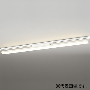 オーデリック 【受注生産品】LEDベースライト ≪LED-LINE≫ R15 クラス2 レール取付型 40形 6900lmタイプ Hf32W高出力×2灯相当 LED一体型 電球色 非調光タイプ オフホワイトプラグ XL451006RE