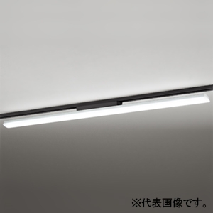 オーデリック 【受注生産品】LEDベースライト ≪LED-LINE≫ R15 クラス2 レール取付型 40形 6900lmタイプ Hf32W高出力×2灯相当 LED一体型 昼光色 非調光タイプ ブラックプラグ XL451016RA