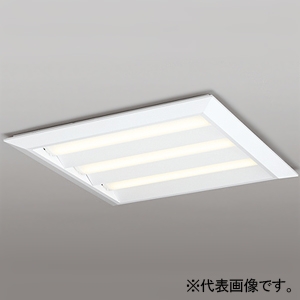 オーデリック LED角型ベースライト ≪LED-SQUARE≫ 直付・埋込兼用型 Cチャンネル回避型 省電力タイプ ルーバー無 FHP45W×4灯相当 LEDユニット型 電球色 LC調光(PWM) XL501015P2E