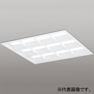 オーデリック LED角型ベースライト ≪LED-SQUARE≫ 埋込型 省電力タイプ ルーバー付 FHP45W×4灯相当 LEDユニット型 温白色 非調光タイプ XD466029P2D