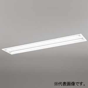 LEDベースライト ≪LED-TUBE≫ R15 クラス2 埋込型 40形 下面開放型 2灯用 Cチャンネル回避型 2500lmタイプ  Hf32W定格出力×2灯相当 LEDランプ型 片側給電・片側配線タイプ 昼白色 非調光タイプ XD566091R1