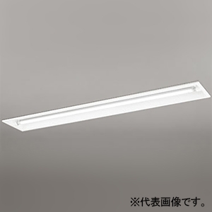 オーデリック LEDベースライト ≪LED-TUBE≫ R15 クラス2 埋込型 40形 下面開放型 1灯用 3400lmタイプ Hf32W高出力相当 LEDランプ型 片側給電・片側配線タイプ 昼白色 非調光タイプ XD566101R2