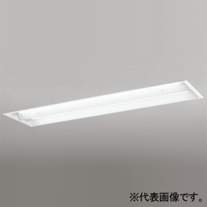 オーデリック LEDベースライト ≪LED-TUBE≫ R15 クラス2 埋込型 40形 下面開放型 2灯用 幅広タイプ 3400lmタイプ Hf32W高出力×2灯相当 LEDランプ型 片側給電・片側配線タイプ 昼白色 非調光タイプ XD566102R2