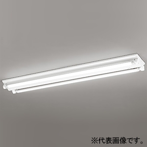 LEDベースライト ≪LED-TUBE≫ R15 クラス2 直付型 40形 逆富士型 2灯用 2500lmタイプ Hf32W定格出力×2灯相当  LEDランプ型 片側給電・片側配線タイプ 昼白色 非調光タイプ XL551147R1