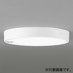 オーデリック LEDシーリングライト ≪FLAT PLATE≫ 丸型 人感センサー付 高演色LED FCL30W相当 LED一体型 温白色 非調光タイプ オフホワイト OL251857R