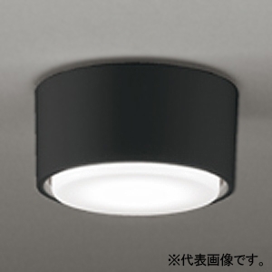 LED小型シーリングライト 高演色LED 白熱灯器具60W相当 LED電球フラット形 口金GX53-1 電球色〜昼光色 Bluetooth®調光・調色  壁面・天井面・傾斜面取付兼用 ブラック OL291449BCR