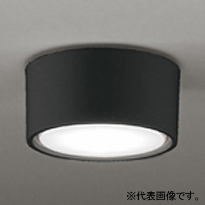 LED小型シーリングライト 高演色LED 白熱灯器具100W相当 LED電球フラット形 口金GX53-1 温白色 非調光タイプ  壁面・天井面・傾斜面取付兼用 ブラック OL291447WDR