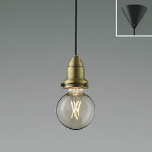 LED小型ペンダントライト フランジタイプ 白熱球40W相当 非調光 電球色 ランプ付 しんちゅう古美色メッキ AP52330