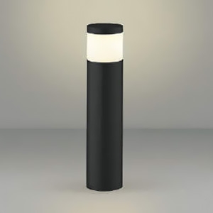 LEDガーデンライト 防雨型 天面遮光タイプ 高さ400mmタイプ 白熱球60W相当 非調光 電球色 ランプ付 ブラック AU51422
