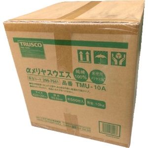 トラスコ中山 αメリヤスウエス 汎用タイプ (10kg入) TMU-10A