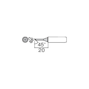 白光 こて先 2C型 面のみ 900L-T-2CF