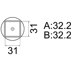白光 ノズル QFP 32mmX32mm A1265B