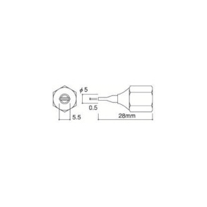 白光 メルター用ノズルへら型805用 A1308