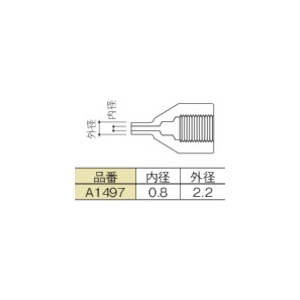 白光 ノズル 0.8mm SS型 A1497