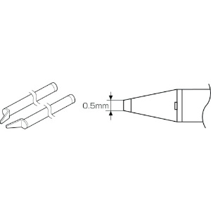白光 こて先 CHIP 0.5L型 A1577