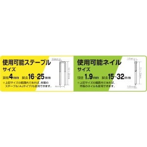 パオック 2in1タッカ&仕上釘打ち機 2in1タッカ&仕上釘打ち機 ATF-3204PA 画像3