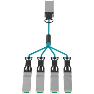 パンドウイット QSFP+ to 4xSFP+ 40G to 10GブレークアウトOM3 2m AX83NQPSPAQM002 AX83NQPSPAQM002