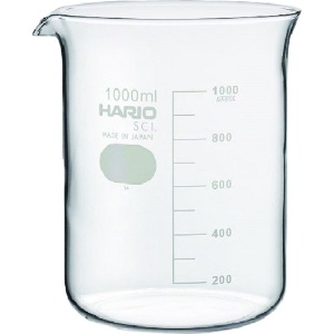 HARIO 【生産完了品】ビーカー(個箱仕様) 1000ml B-1L-H32