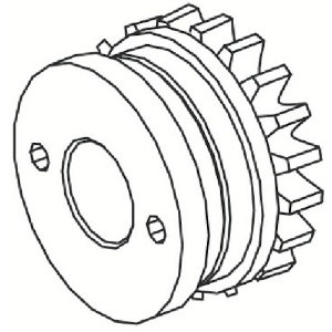 白光 駆動プーリー組品 0.6mm B2104