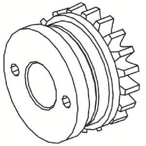 白光 駆動プーリー組品 0.8mm B2105