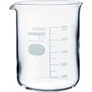 HARIO ビーカー 目安目盛付 500ml B-500-SCI