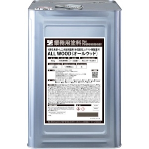 BANーZI 【生産完了品】木部・人工木用塗料 ALL WOOD 16kg オリーブ 22-40B K-ALW/K16E4